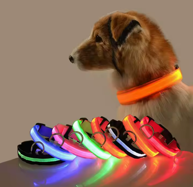 Custom Logo Waterproof Flashing LED Pet Collar