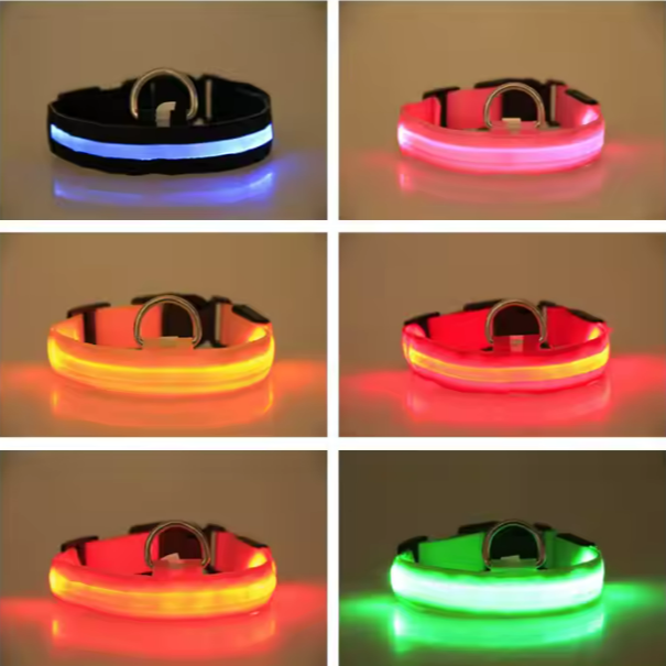 Custom Logo Waterproof Flashing LED Pet Collar